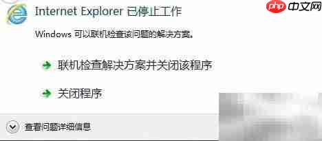 IE停止工作？一招快速解决