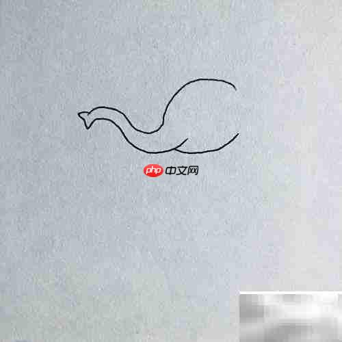 小象弹钢琴简笔画教程