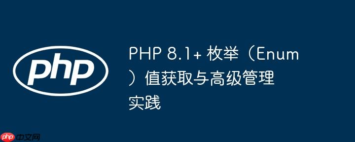 PHP 8.1+ 枚举（Enum）值获取与高级管理实践