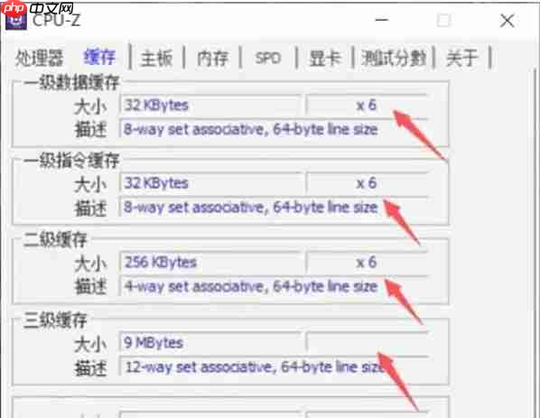 cpuz怎么查看CPU缓存？-cpuz查看CPU缓存的方法