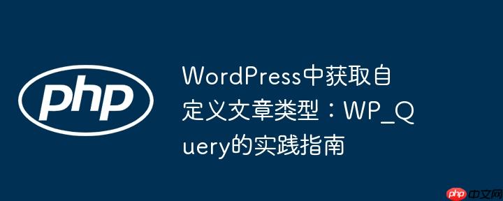 WordPress中获取自定义文章类型：WP_Query的实践指南