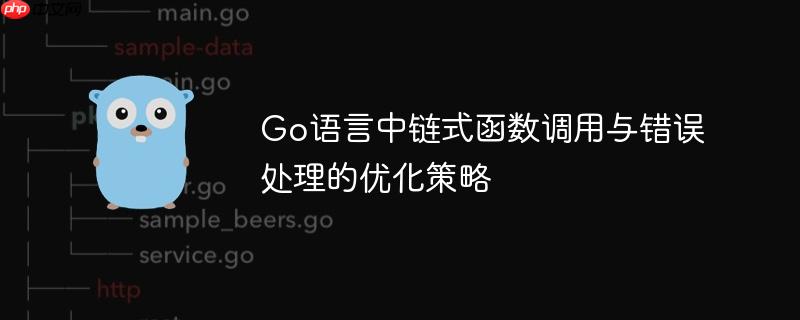 Go语言中链式函数调用与错误处理的优化策略