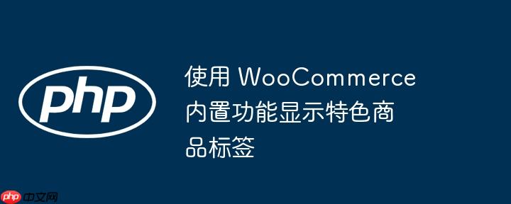 使用 woocommerce 内置功能显示特色商品标签