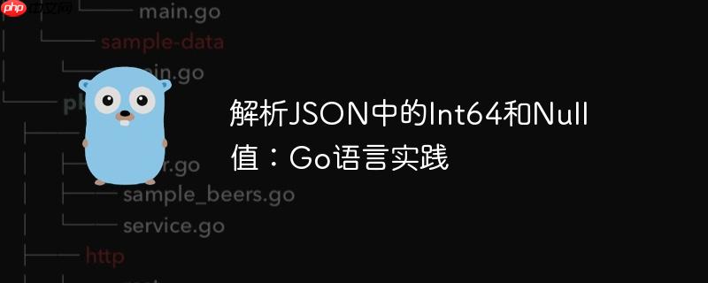 解析JSON中的Int64和Null值：Go语言实践