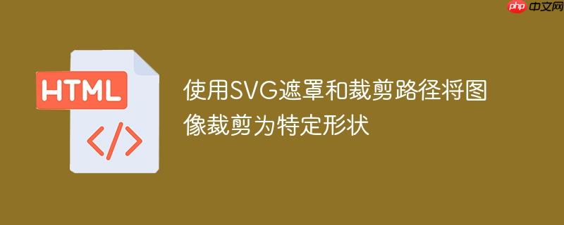 使用SVG遮罩和裁剪路径将图像裁剪为特定形状