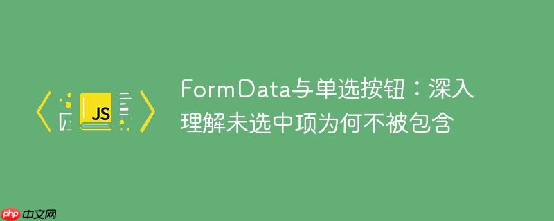 FormData与单选按钮：深入理解未选中项为何不被包含