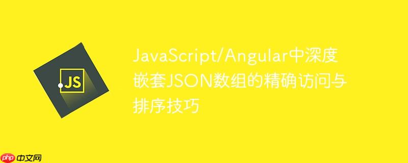 JavaScript/Angular中深度嵌套JSON数组的精确访问与排序技巧