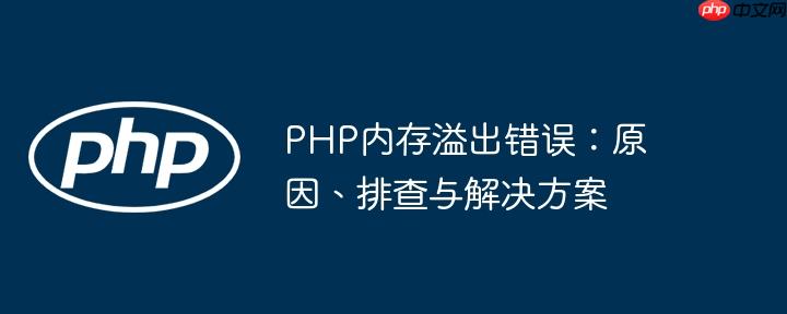 php内存溢出错误：原因、排查与解决方案