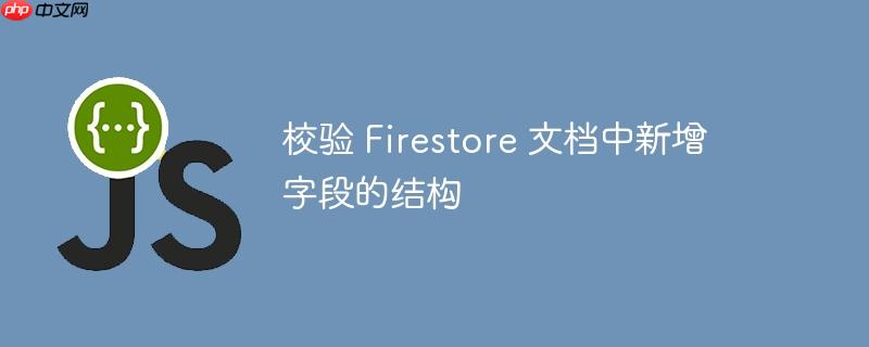 校验 Firestore 文档中新增字段的结构