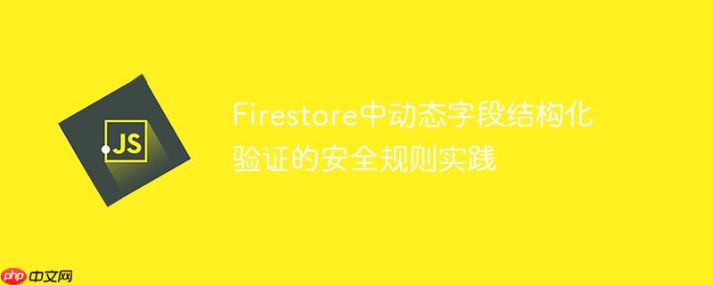 Firestore中动态字段结构化验证的安全规则实践