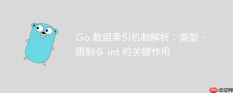 Go 数组索引机制解析：类型、限制与 int 的关键作用
