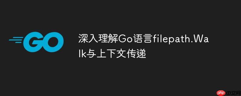深入理解Go语言filepath.Walk与上下文传递