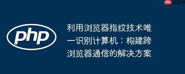 利用浏览器指纹技术唯一识别计算机：构建跨浏览器通信的解决方案
