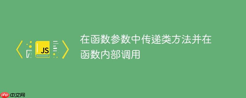 在函数参数中传递类方法并在函数内部调用