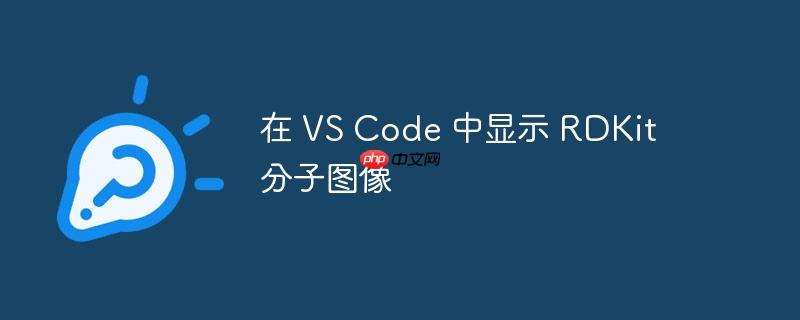 在 vs code 中显示 rdkit 分子图像