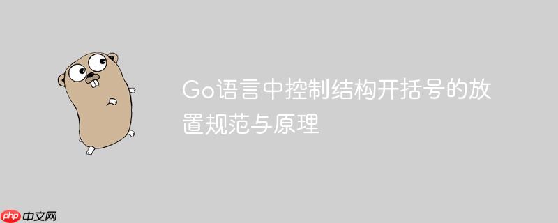 Go语言中控制结构开括号的放置规范与原理