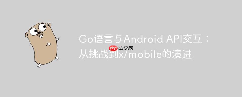 Go语言与Android API交互：从挑战到x/mobile的演进