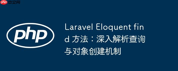 Laravel Eloquent find 方法：深入解析查询与对象创建机制