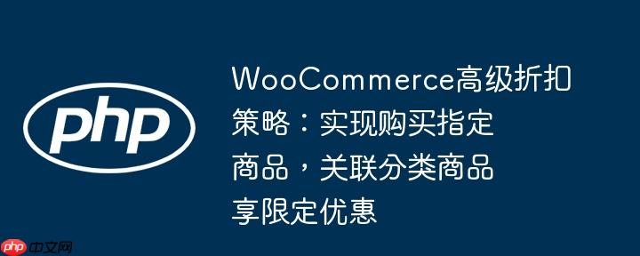WooCommerce高级折扣策略：实现购买指定商品，关联分类商品享限定优惠