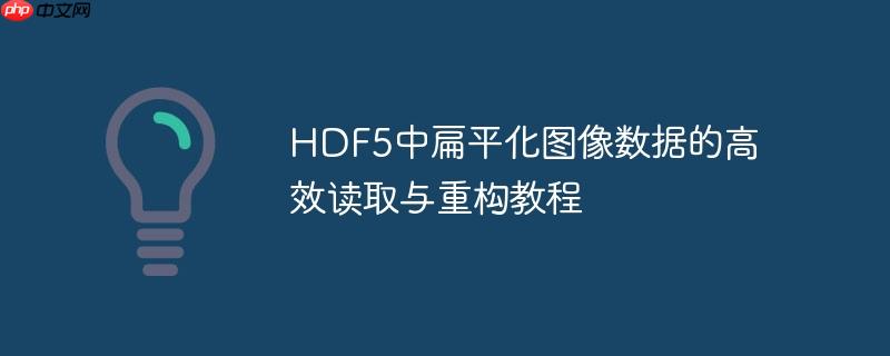 HDF5中扁平化图像数据的高效读取与重构教程