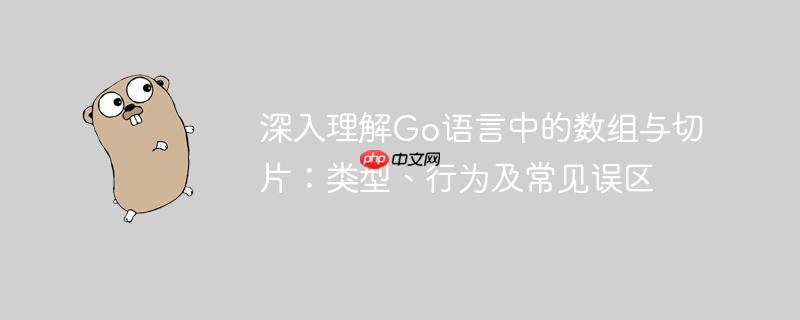 深入理解Go语言中的数组与切片：类型、行为及常见误区