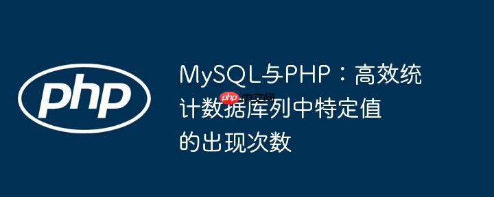 MySQL与PHP：高效统计数据库列中特定值的出现次数