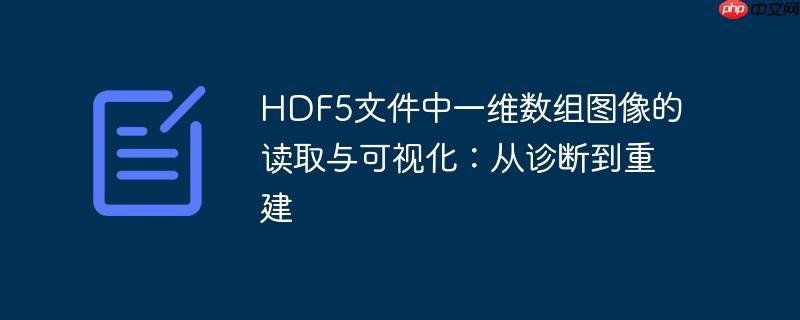 HDF5文件中一维数组图像的读取与可视化：从诊断到重建
