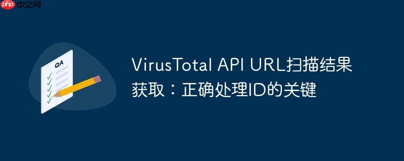VirusTotal API URL扫描结果获取：正确处理ID的关键