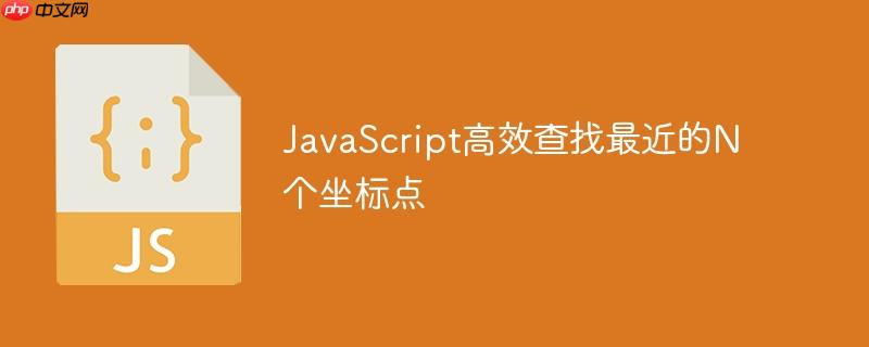 JavaScript高效查找最近的N个坐标点