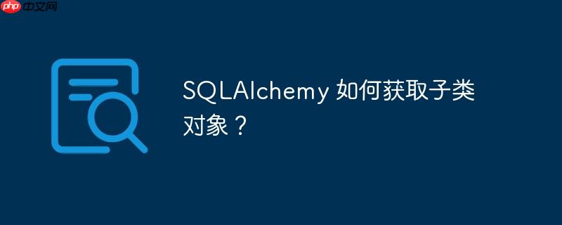 SQLAlchemy 如何获取子类对象？