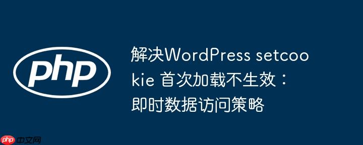 解决WordPress setcookie 首次加载不生效：即时数据访问策略