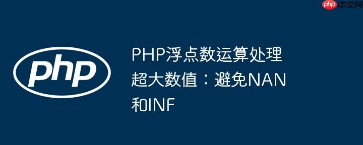 php浮点数运算处理超大数值：避免nan和inf