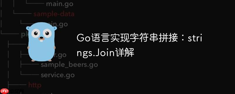 Go语言实现字符串拼接：strings.Join详解