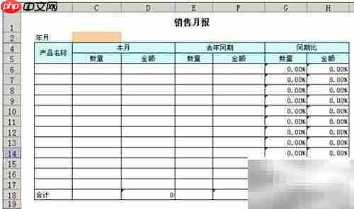 勤哲excel同期比入门