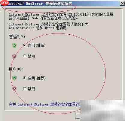 Win2008 R2启用IE安全配置