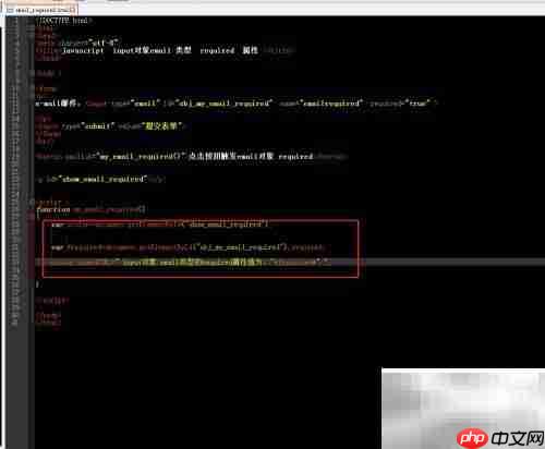 email对象required属性用法解析