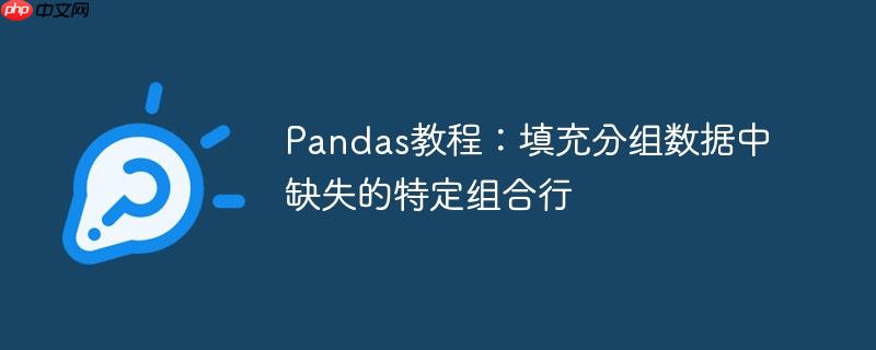 Pandas教程：填充分组数据中缺失的特定组合行