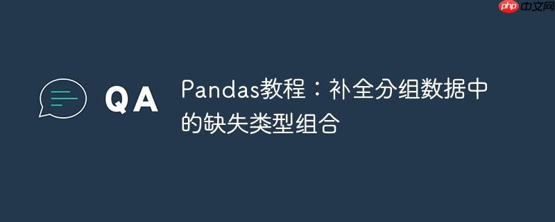 Pandas教程：补全分组数据中的缺失类型组合