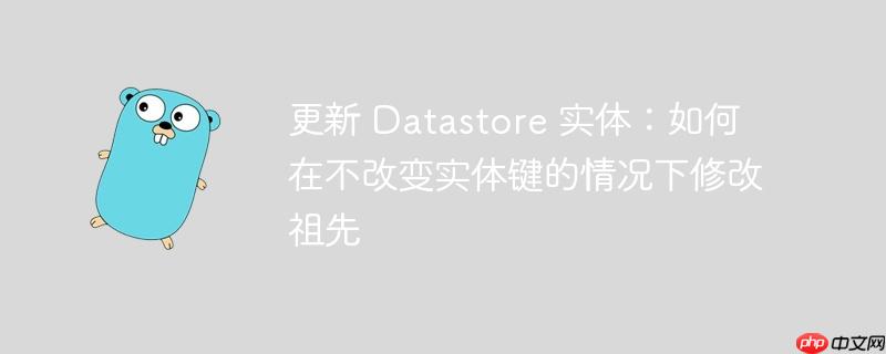 更新 Datastore 实体：如何在不改变实体键的情况下修改祖先