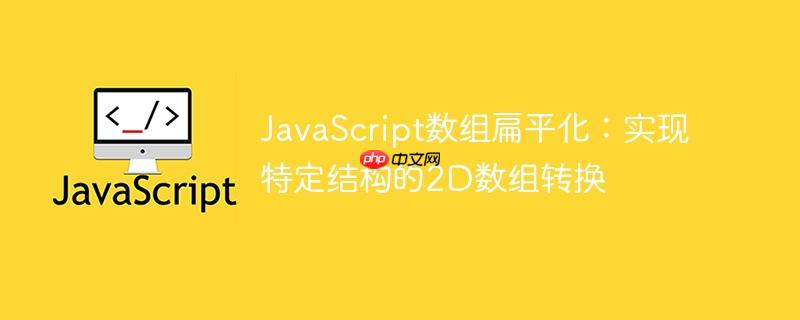 JavaScript数组扁平化：实现特定结构的2D数组转换