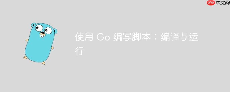 使用 Go 编写脚本：编译与运行