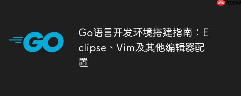 Go语言开发环境搭建指南：Eclipse、Vim及其他编辑器配置