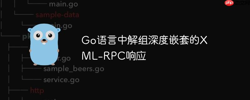 Go语言中解组深度嵌套的XML-RPC响应