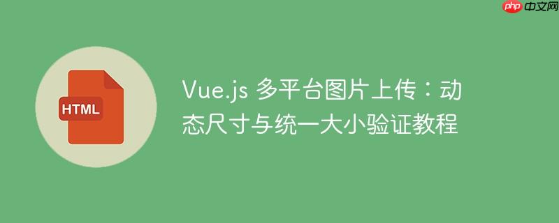 Vue.js 多平台图片上传：动态尺寸与统一大小验证教程