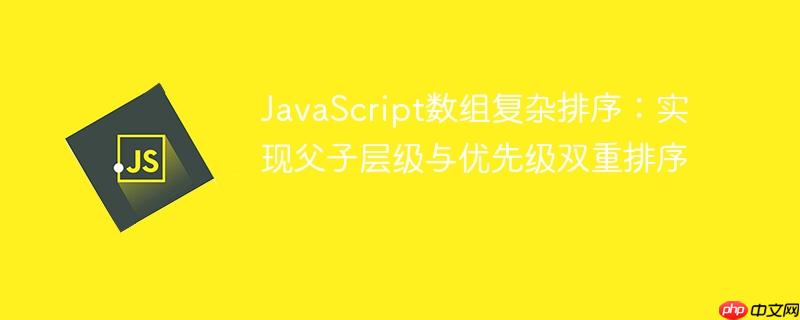 JavaScript数组复杂排序：实现父子层级与优先级双重排序