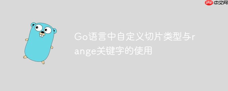 Go语言中自定义切片类型与range关键字的使用