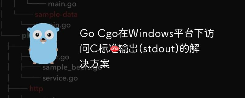 Go Cgo在Windows平台下访问C标准输出(stdout)的解决方案