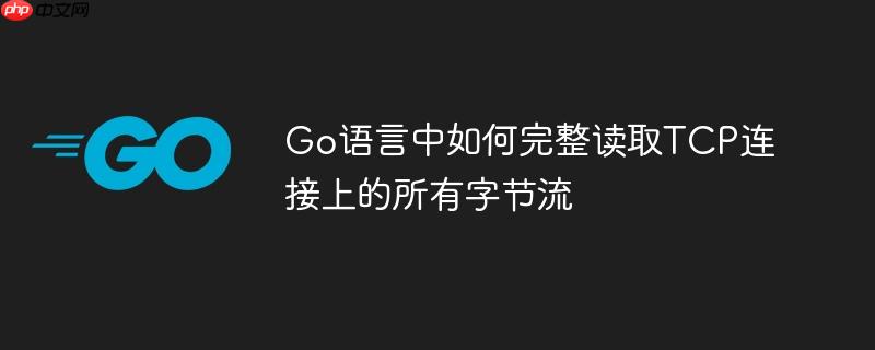 Go语言中如何完整读取TCP连接上的所有字节流
