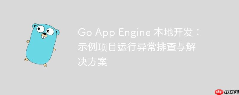 Go App Engine 本地开发：示例项目运行异常排查与解决方案