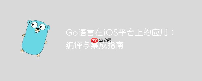 Go语言在iOS平台上的应用：编译与集成指南